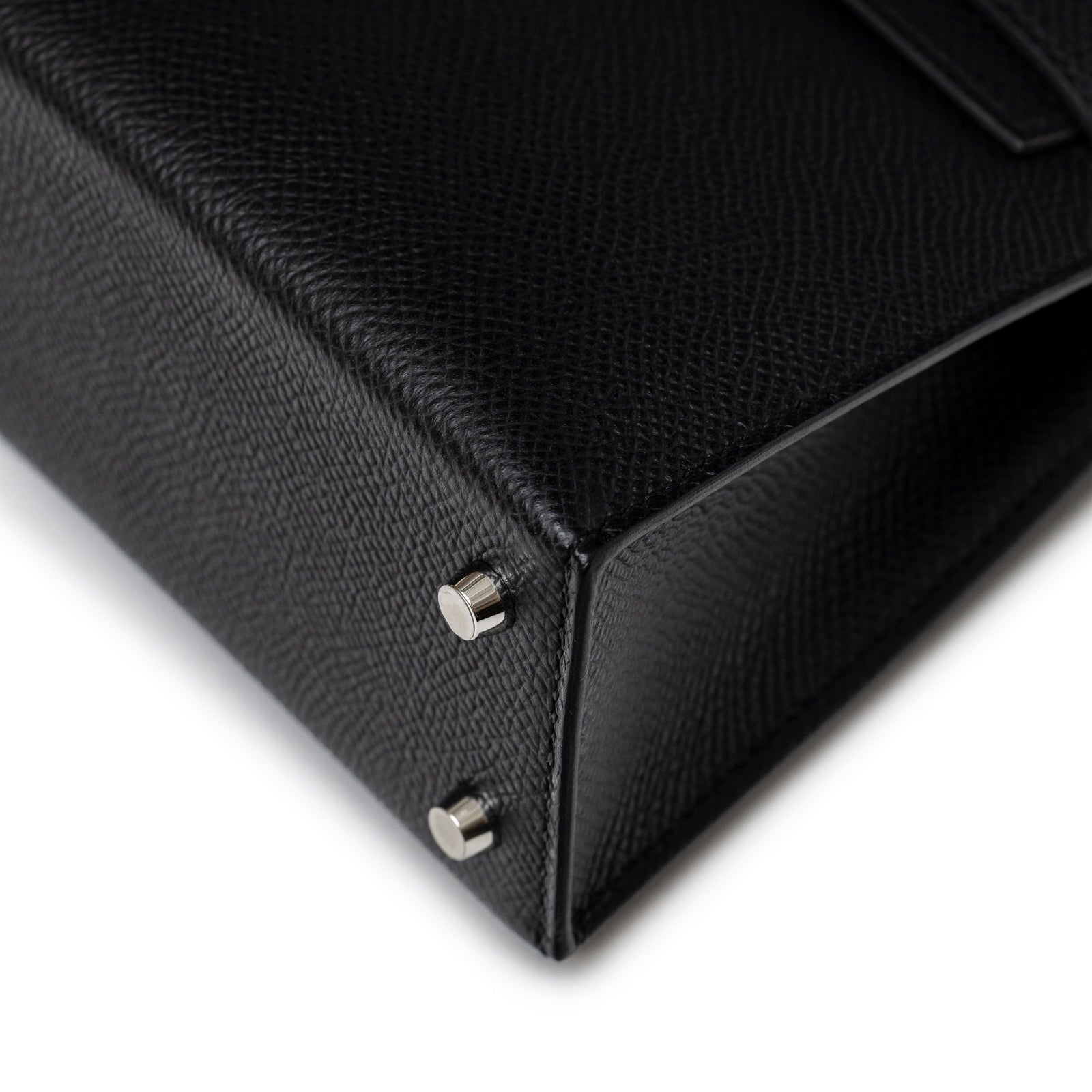 Hermès Mini Kelly II Sellier Black Epsom Palladium Hardware