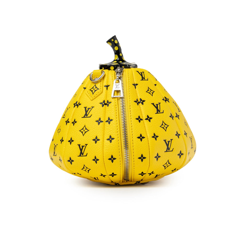 Louis Vuitton X Yayoi Kusama Limited Edition Yellow/Black Leather Pumpkin Bag