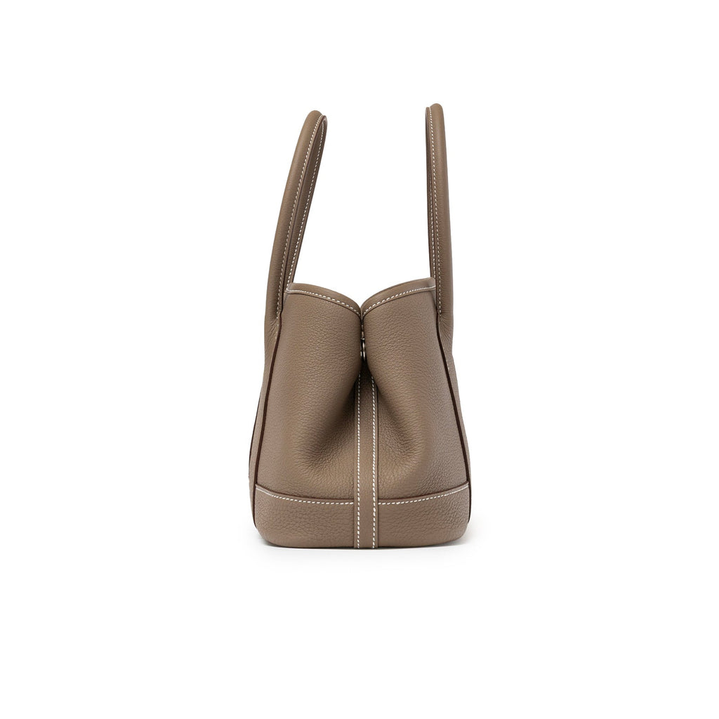 Hermès Mini Garden Party Neo 23 Etoupe Negonda Palladium Hardware