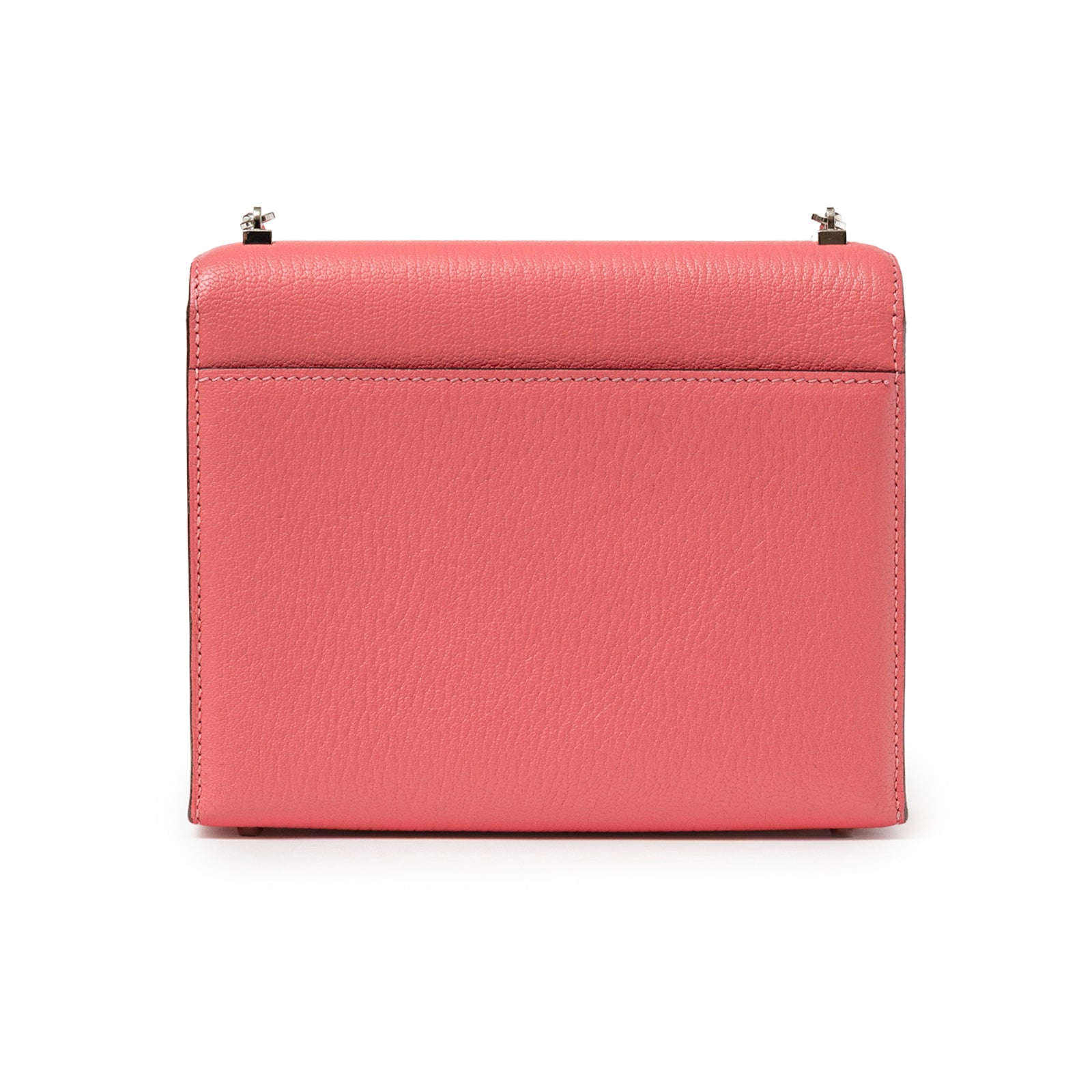 Hermès Mini Verrou Chaine Bag Rose Azalee Chevre Mysore Palladium Hardware