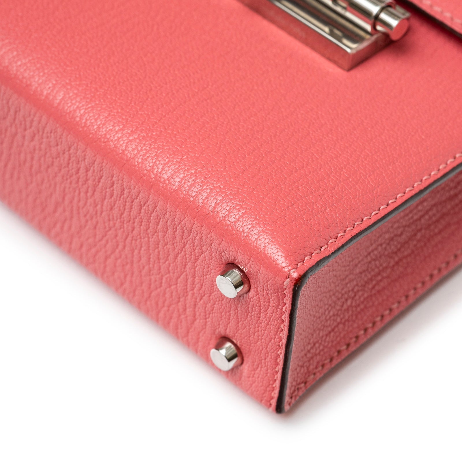 Hermès Mini Verrou Chaine Bag Rose Azalee Chevre Mysore Palladium Hardware