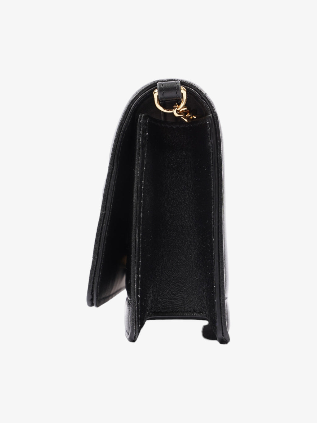 Burberry Lola Clutch Black Lambskin Leather