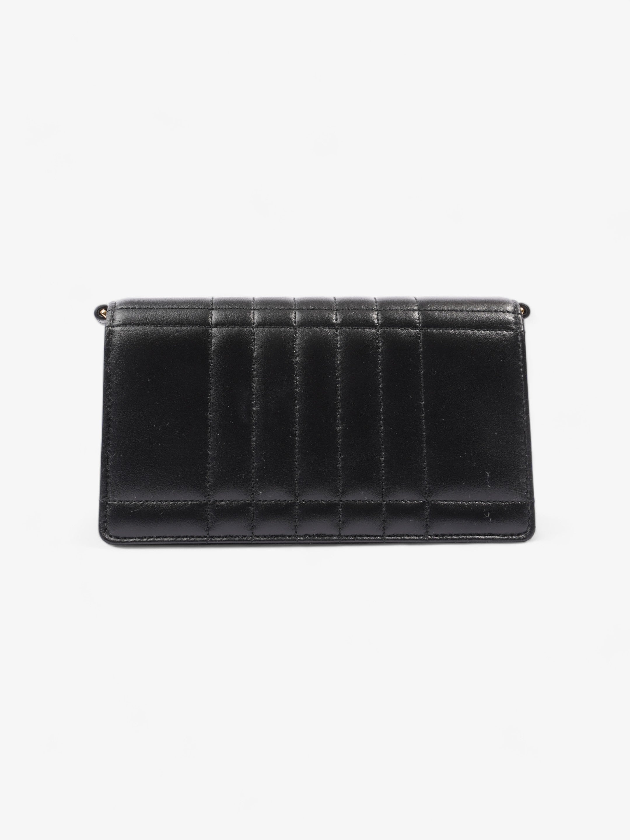 Burberry Lola Clutch Black Lambskin Leather