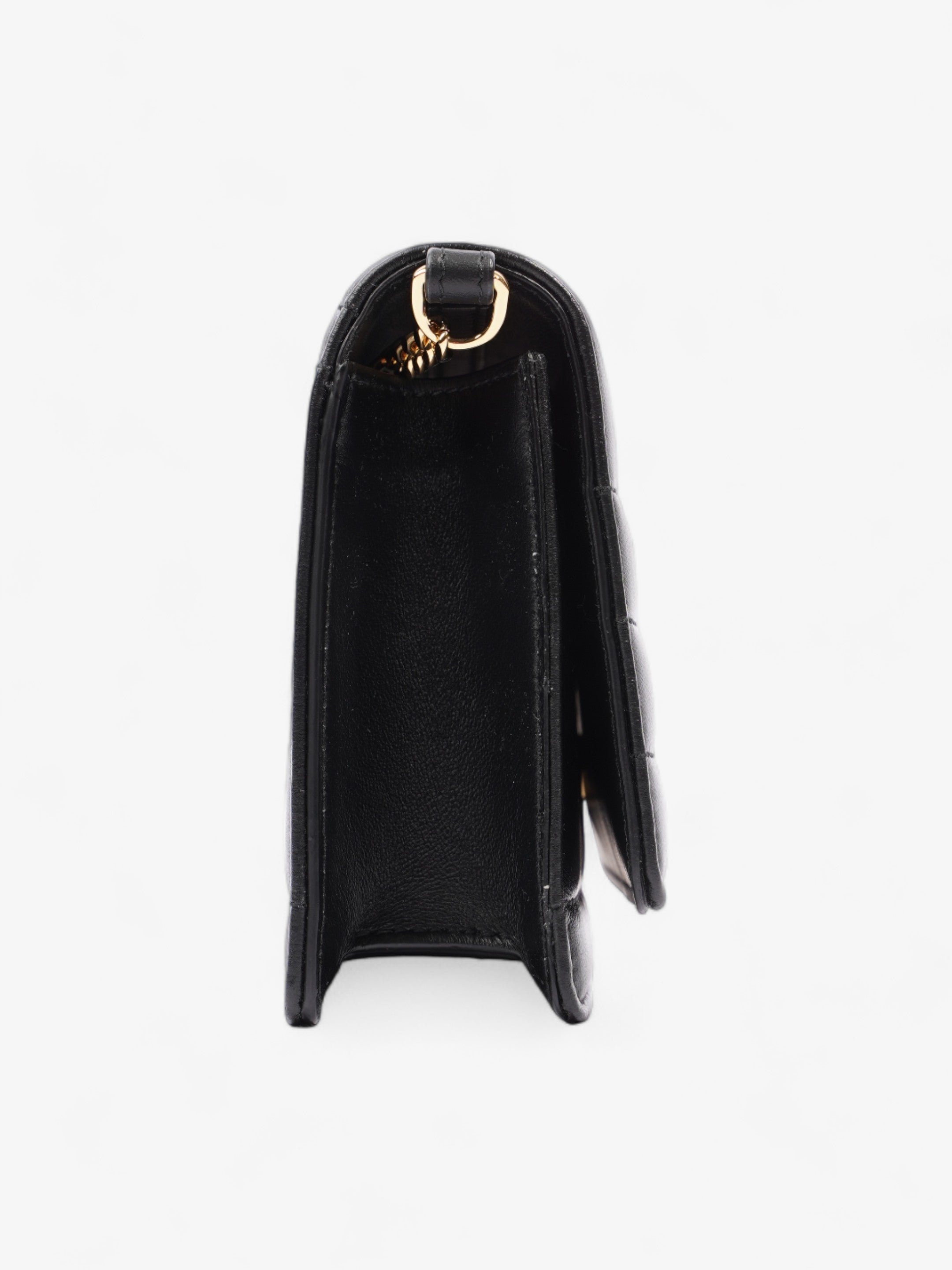 Burberry Lola Clutch Black Lambskin Leather