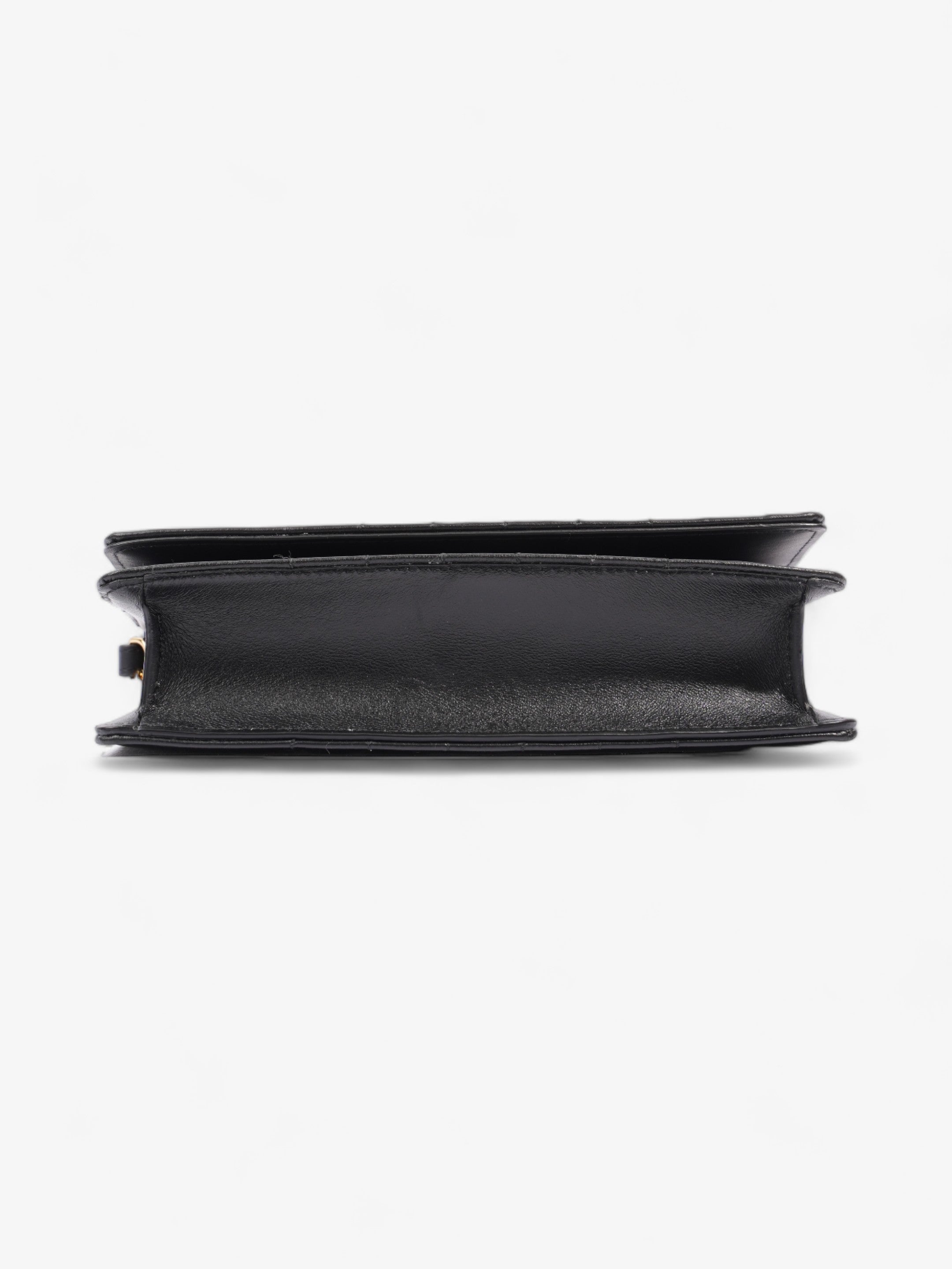 Burberry Lola Clutch Black Lambskin Leather