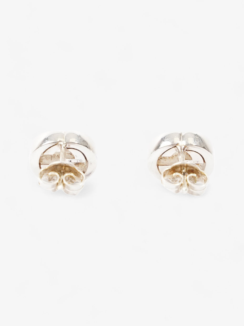 Gucci Interlocking G Earrings Silver Silver Sterling