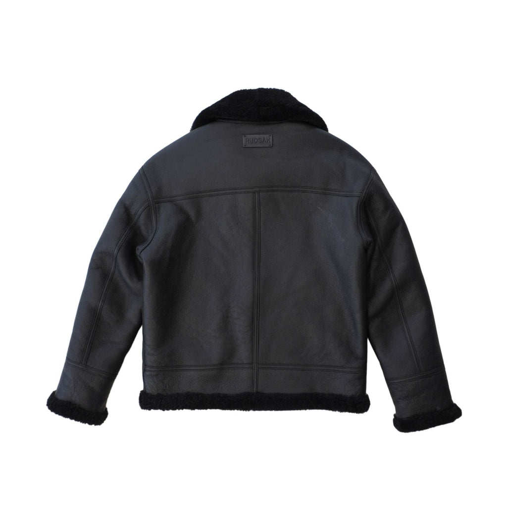 Rudsak 'Conor' Shearling Moto Jacket - Men's S