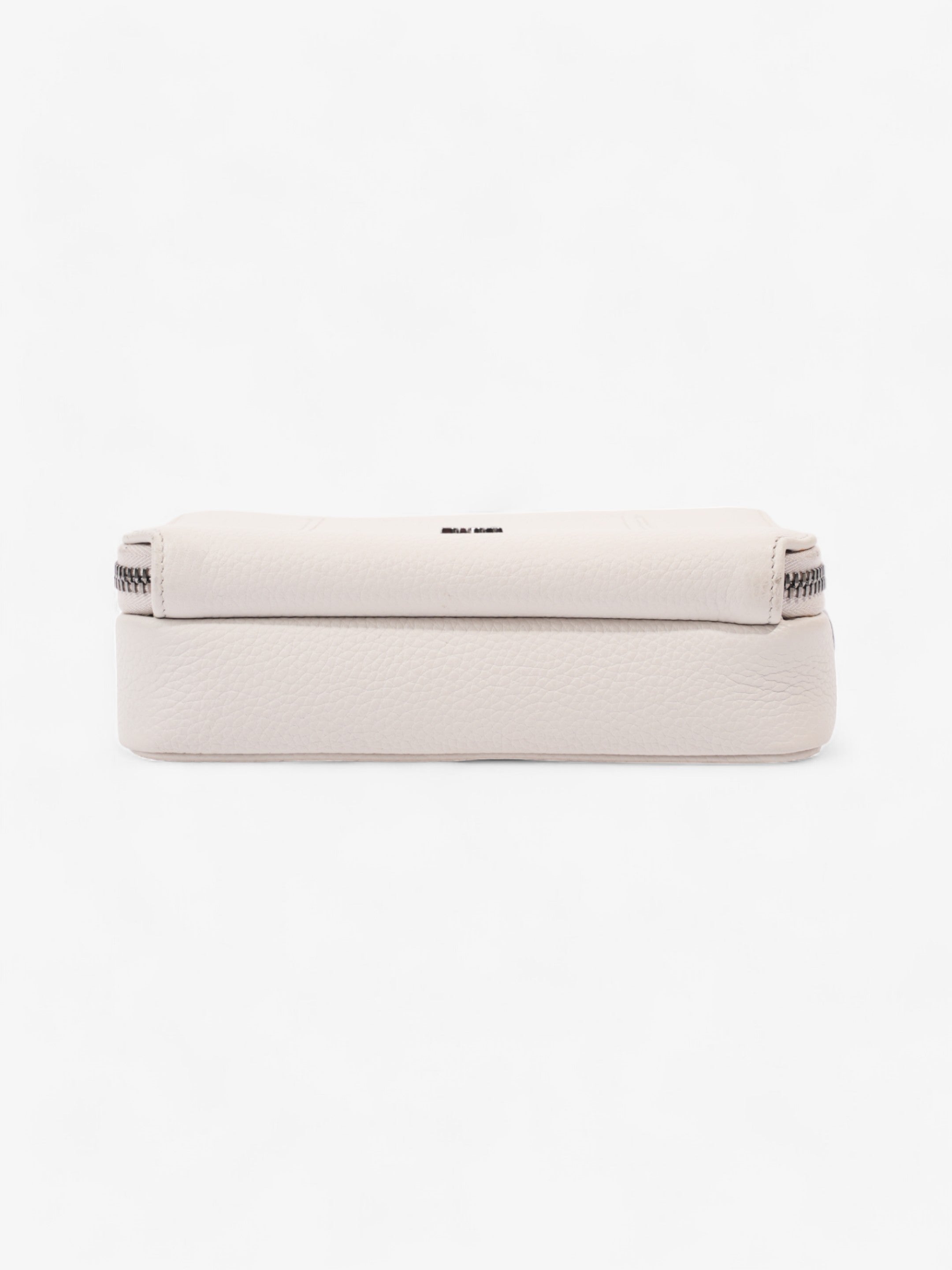 Christian Dior Double Zipped Messenger  Cream Leather