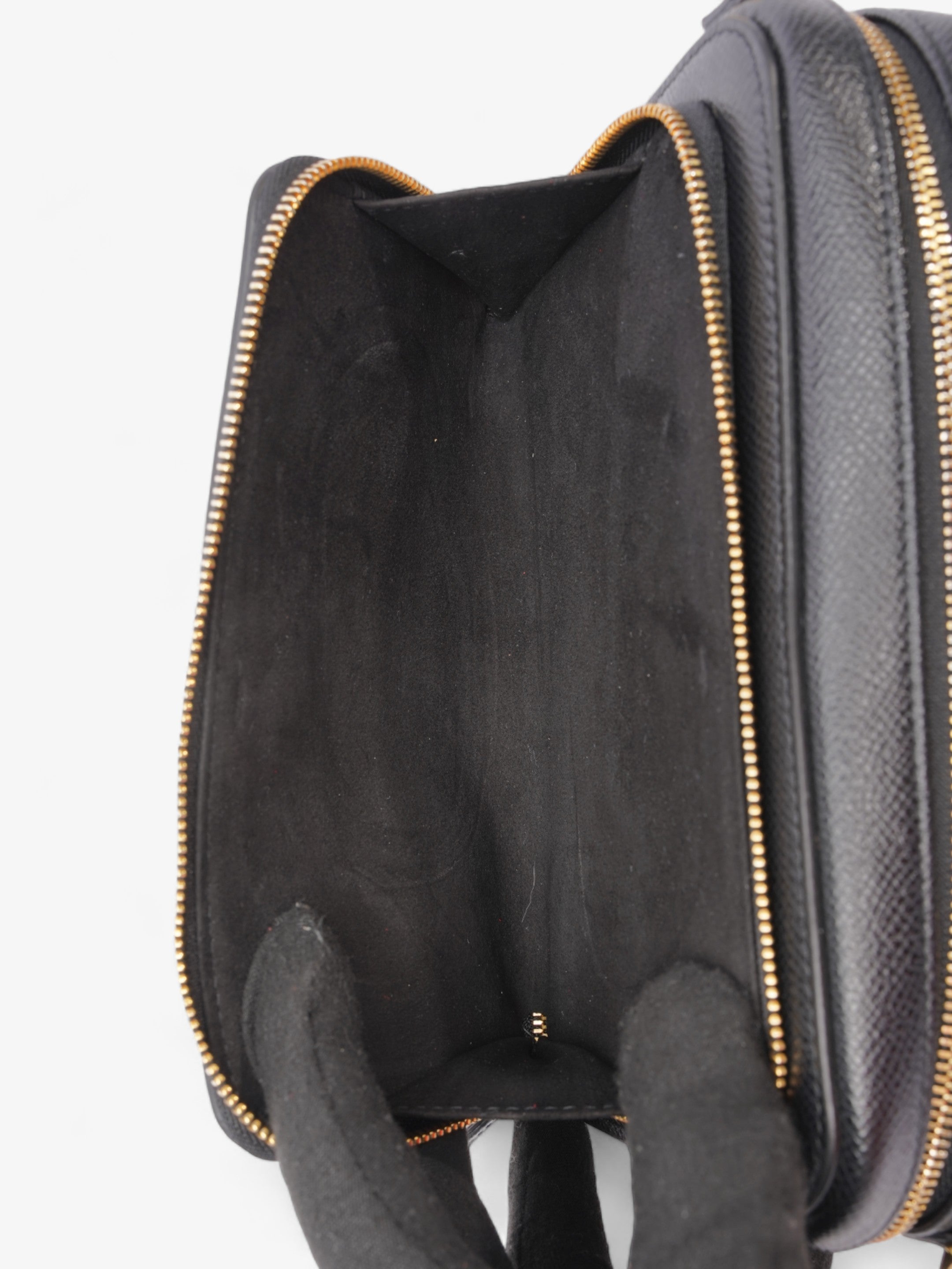 Christian Dior Caro Double Pouch Bag Black Leather