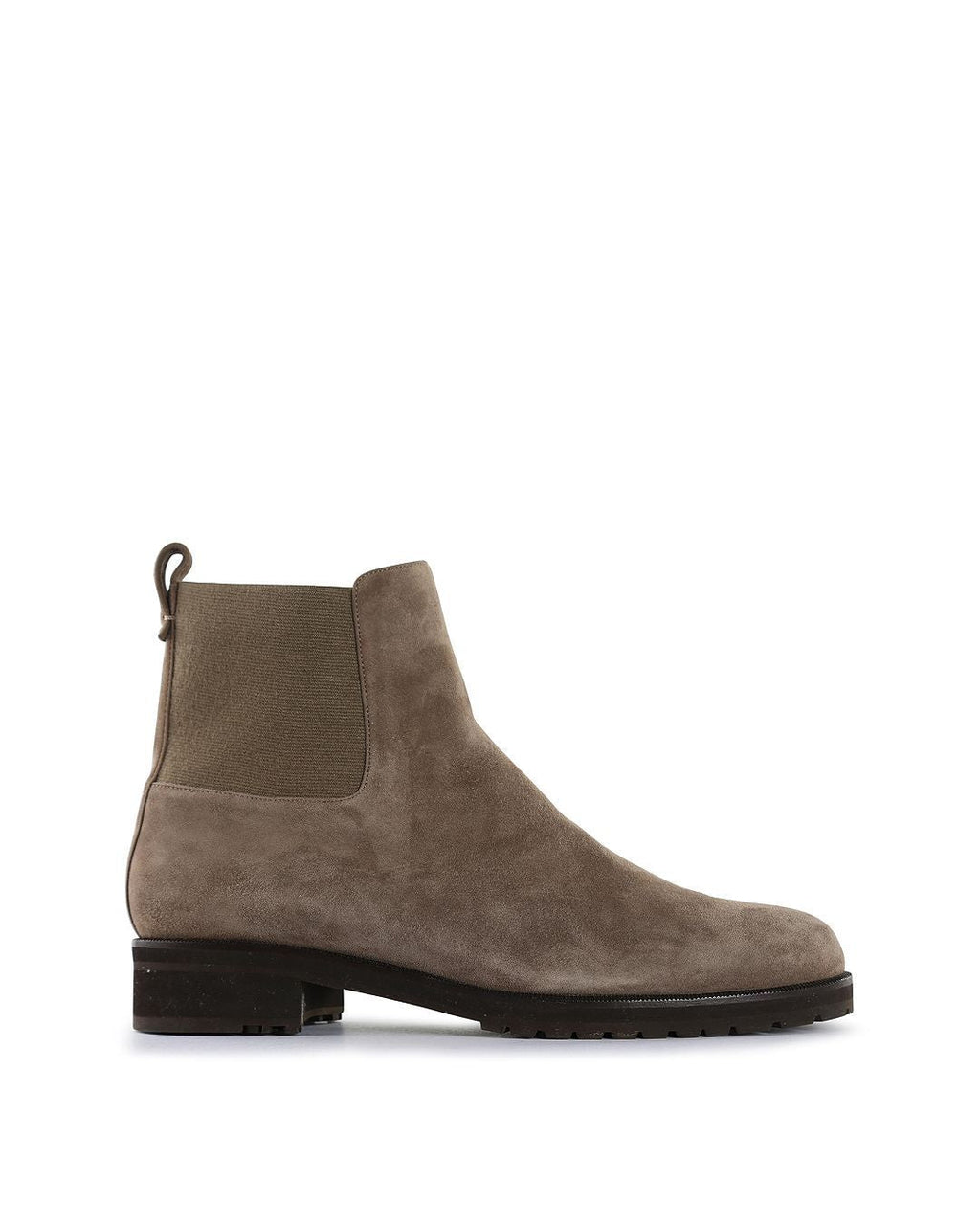 Loro Piana Taupe Suede Chelsea Ankle Boots