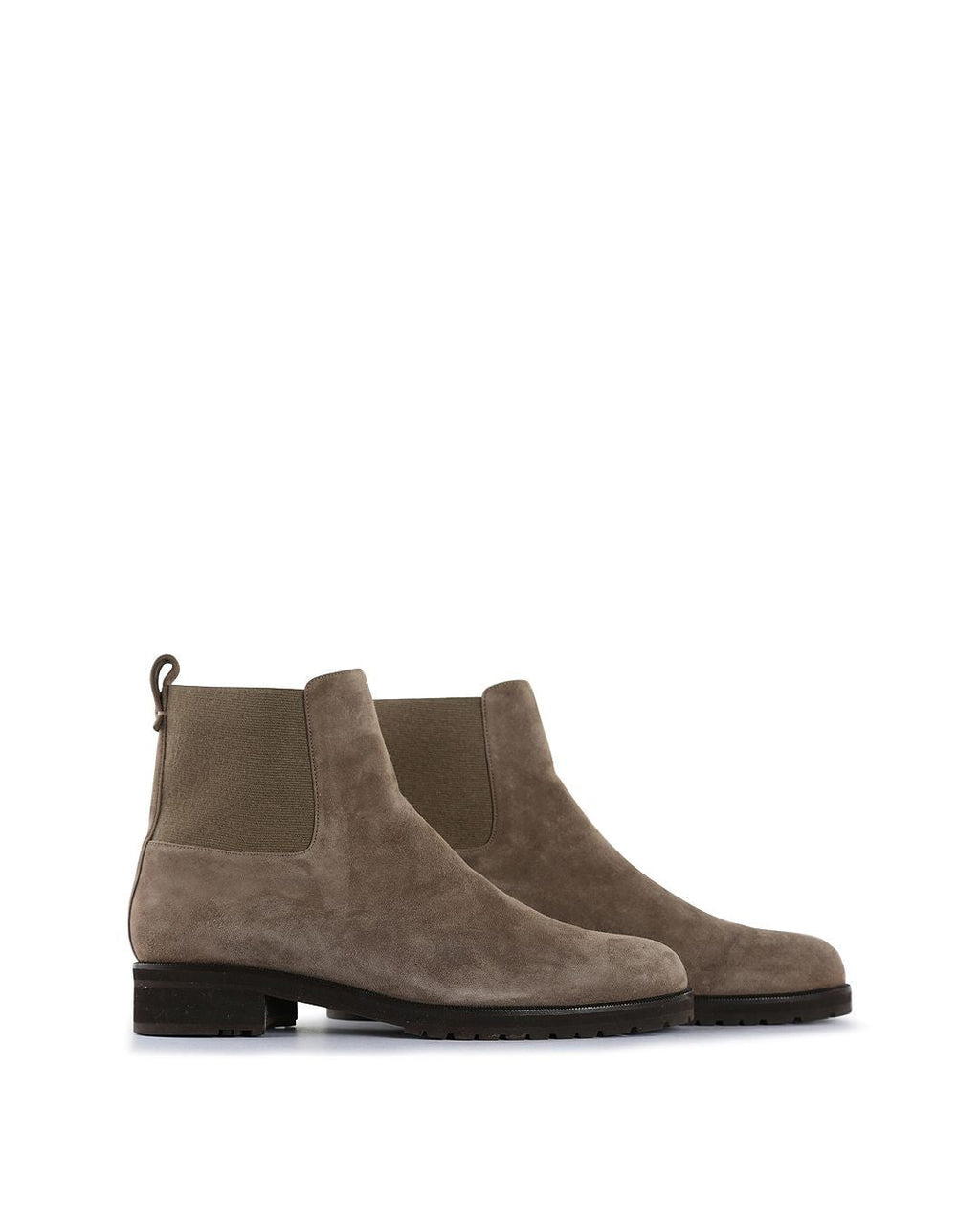 Loro Piana Taupe Suede Chelsea Ankle Boots