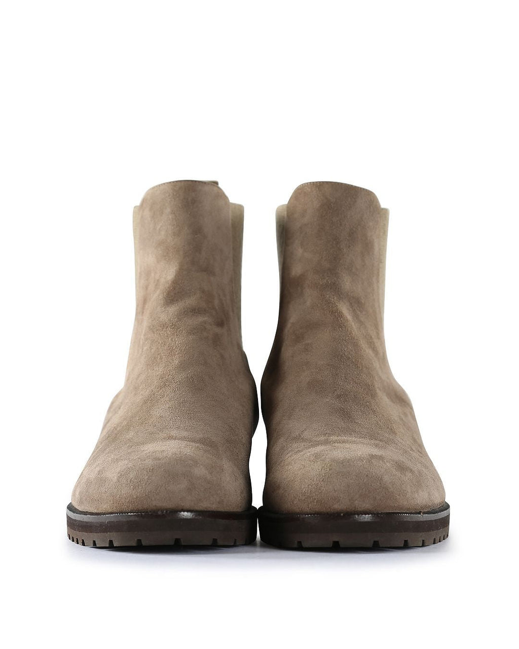Loro Piana Taupe Suede Chelsea Ankle Boots