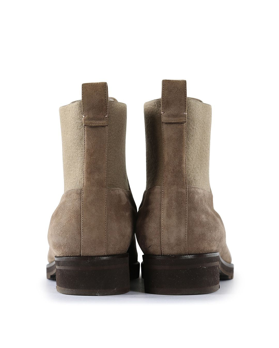 Loro Piana Taupe Suede Chelsea Ankle Boots