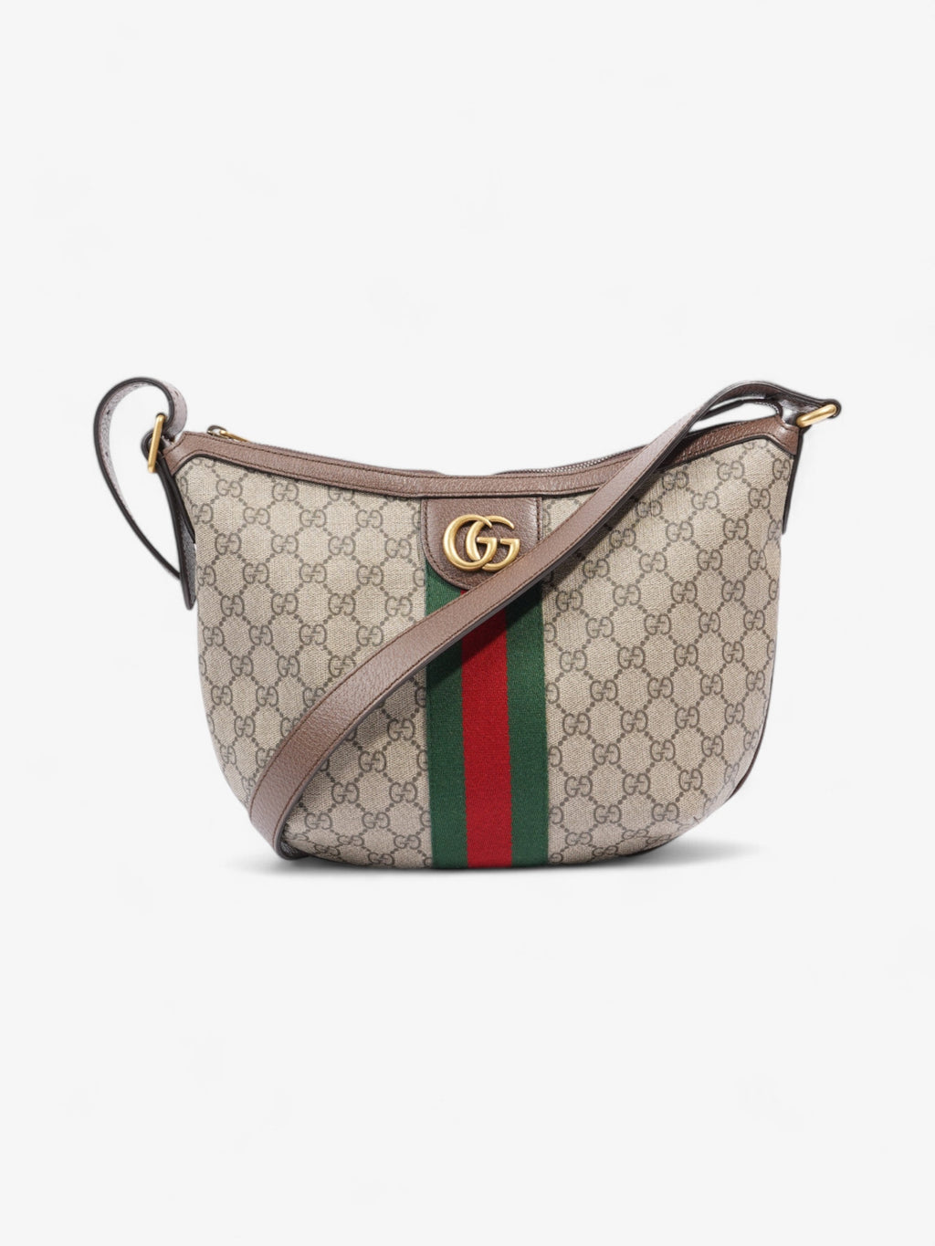 Gucci Ophidia GG Supreme / Green / Red Coated Canvas Small