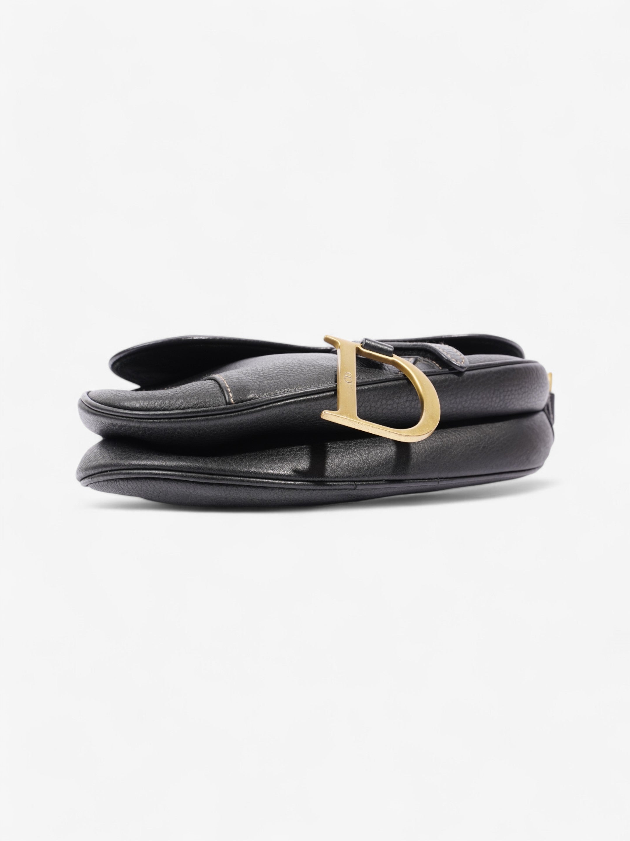 Christian Dior Saddle Bag Black Calfskin Leather