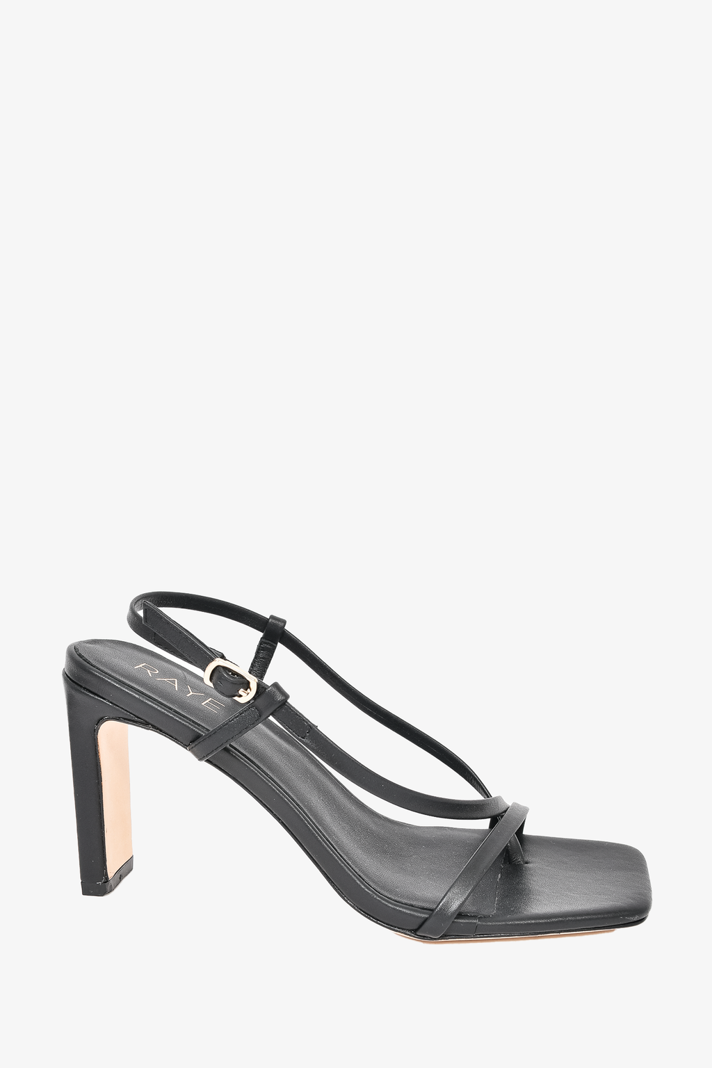 Raye Black Strappy 'Kinsley' Heels Size 7