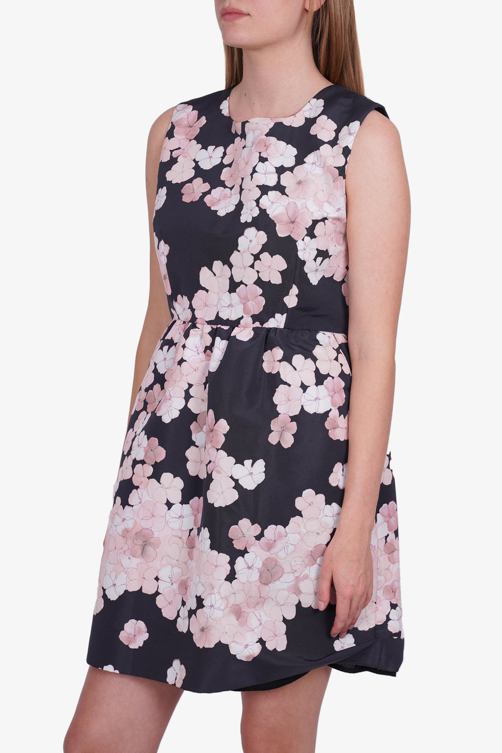 Red Valentino Blue/Pink Floral Print Sleeveless Dress Size 48