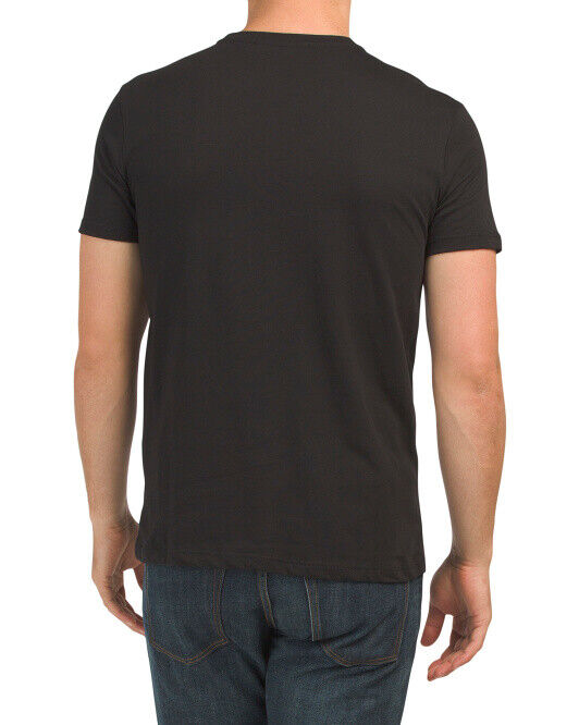 ROBERTO CAVALLI PIMA COTTON RC ANCHOR ROSE T-SHIRT