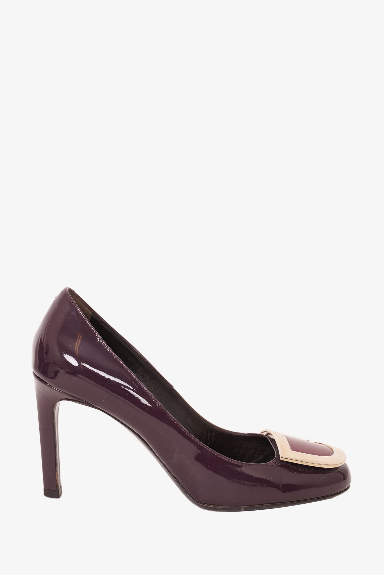 Roger Vivier Burgundy Patent Pumps Size 35.5