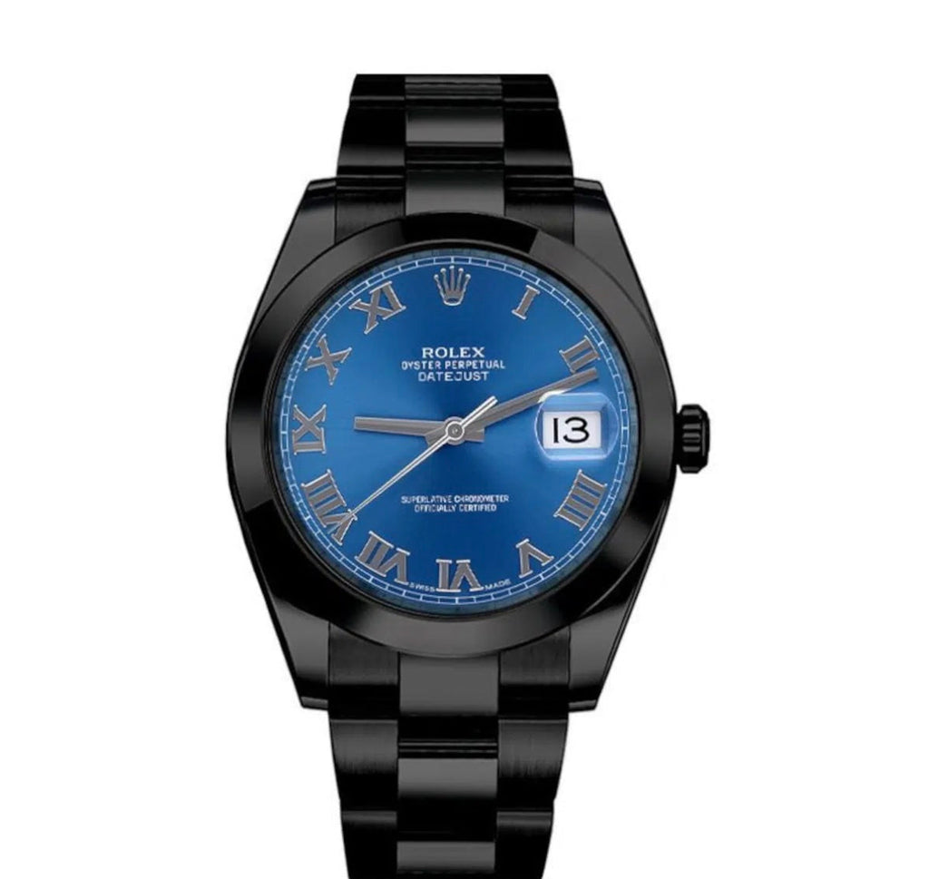 ROLEX DATEJUST 126300 41MM STAINLESS STEEL COATED PVD OYSTER WATCH