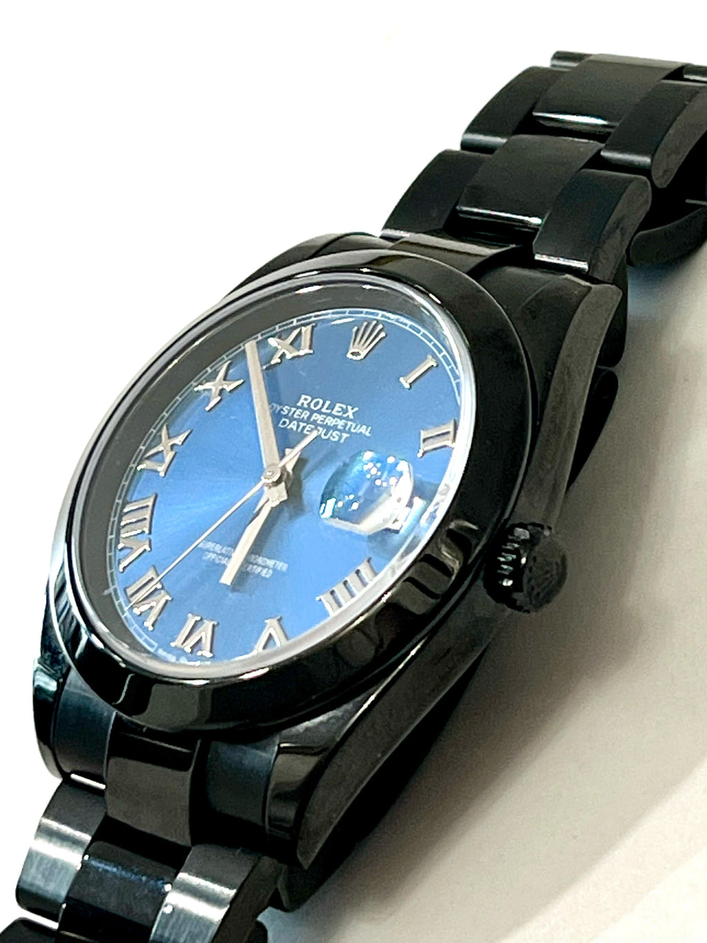 ROLEX DATEJUST 126300 41MM STAINLESS STEEL COATED PVD OYSTER WATCH
