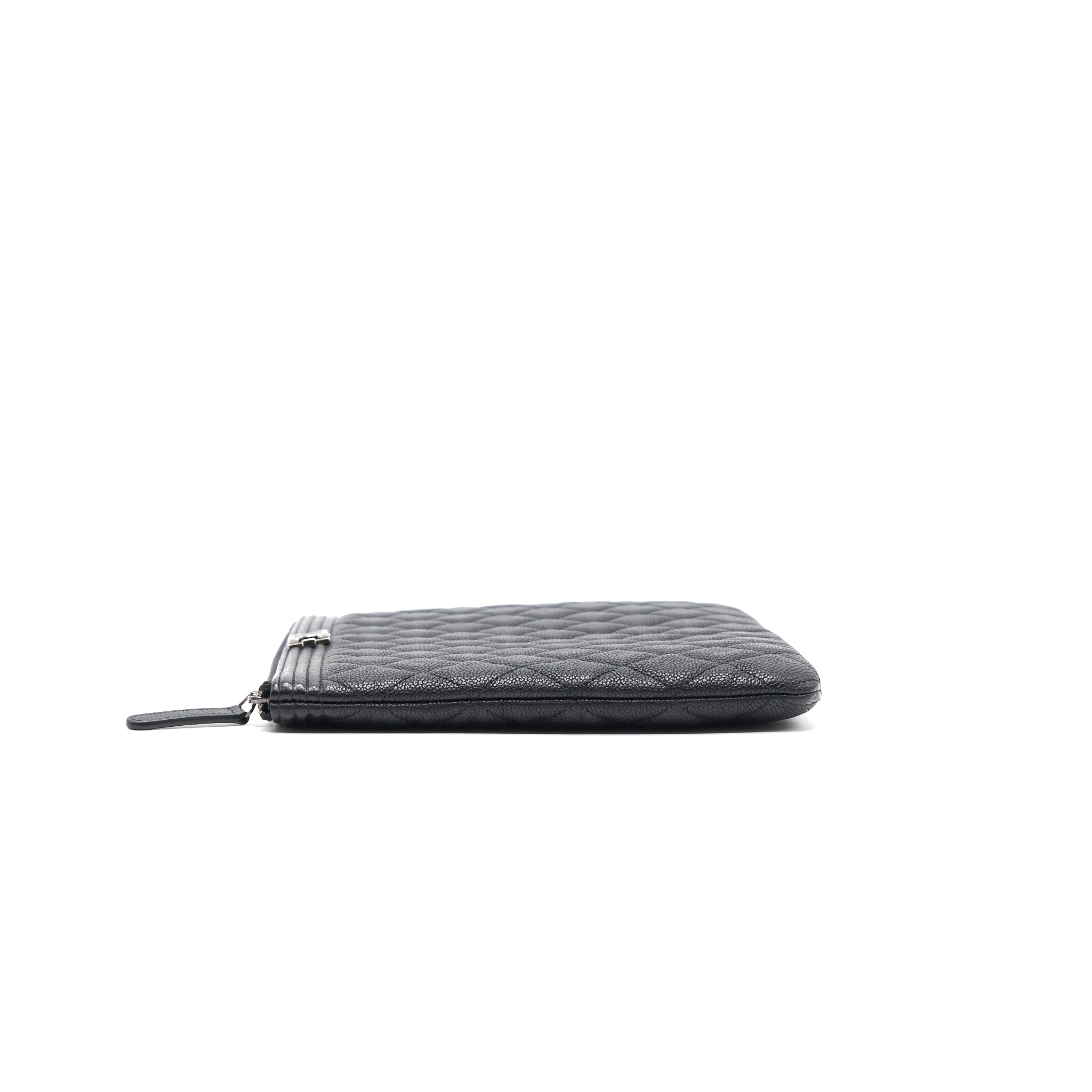 Chanel Boy Pouch Cavier Black