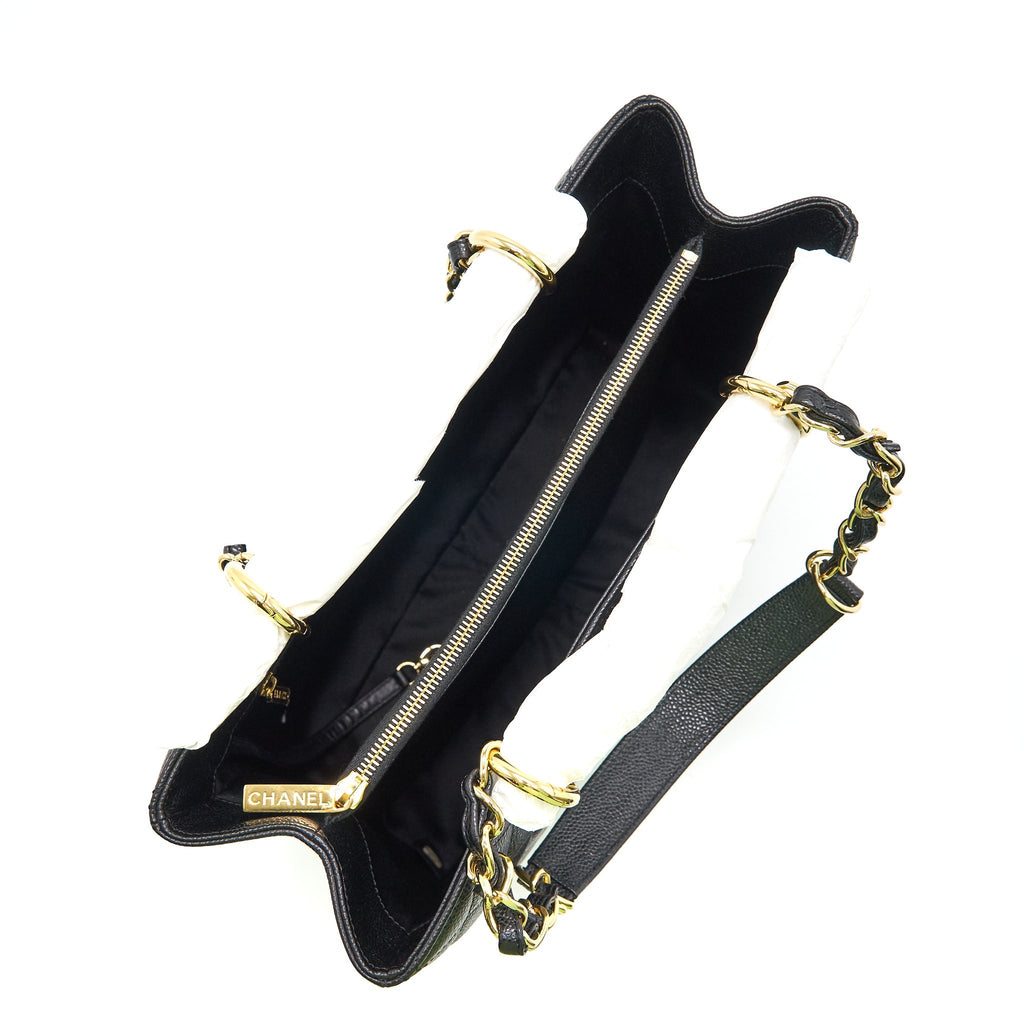 Chanel Grand Shopping Tote Black Cavier
