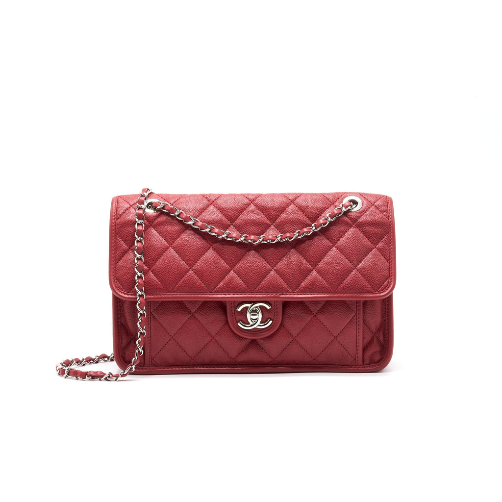 Chanel Cavier Flap Bag Red