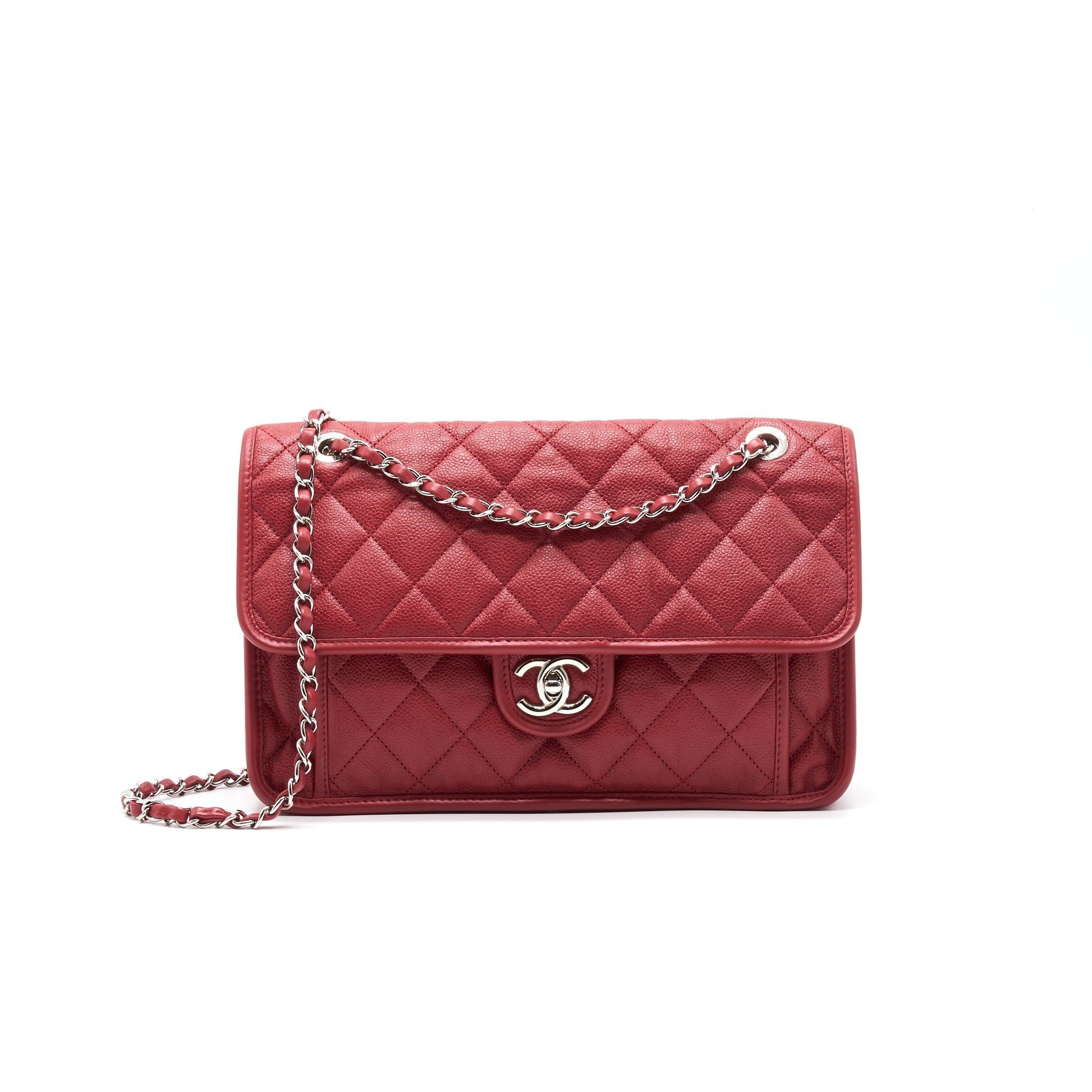 Chanel Cavier Flap Bag Red