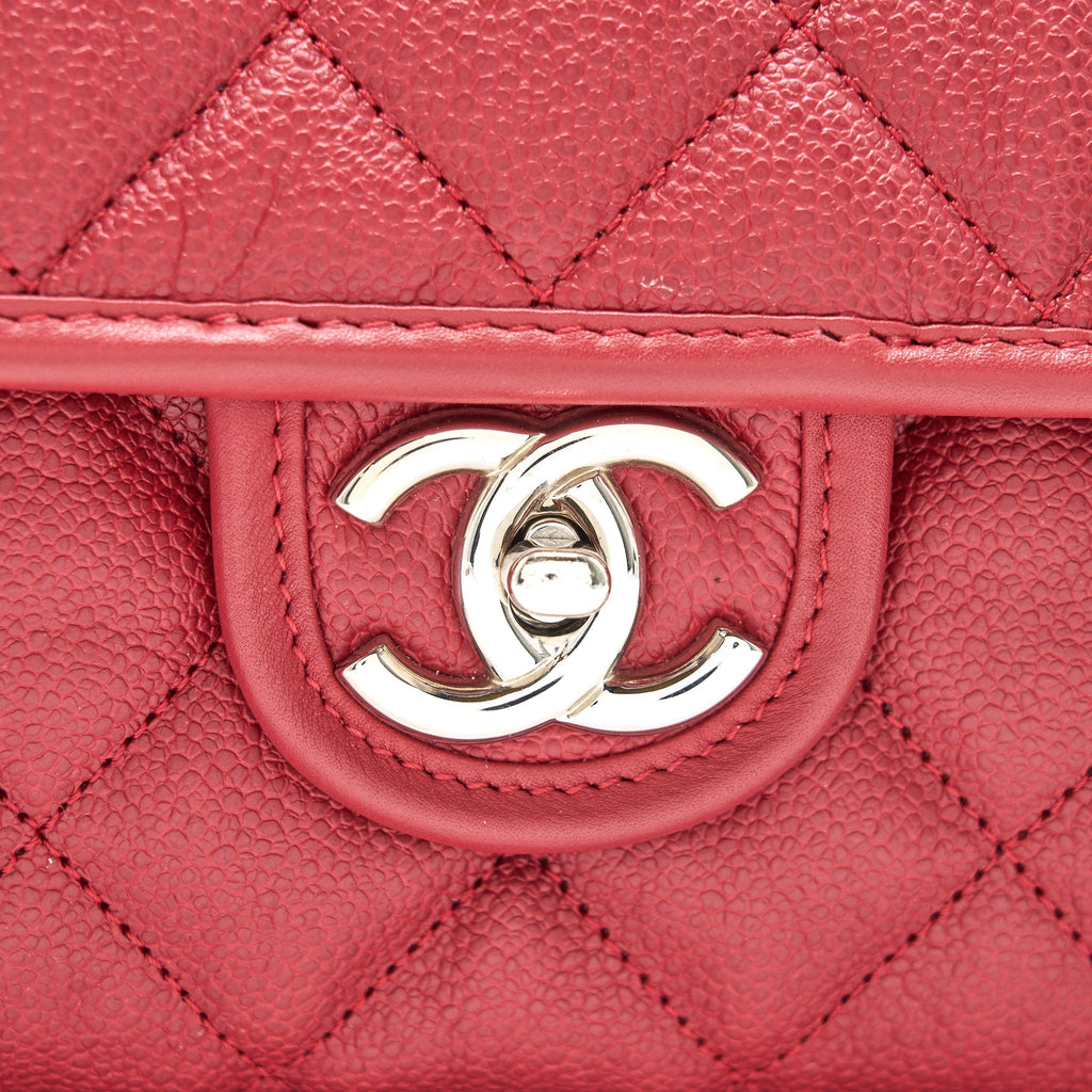Chanel Cavier Flap Bag Red
