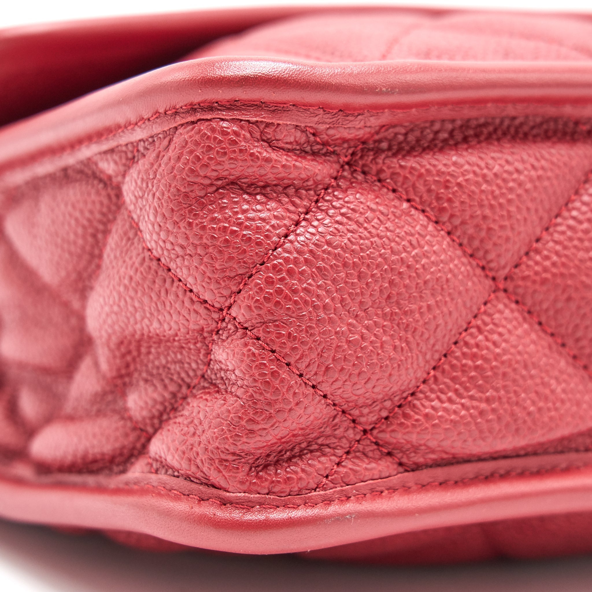 Chanel Cavier Flap Bag Red