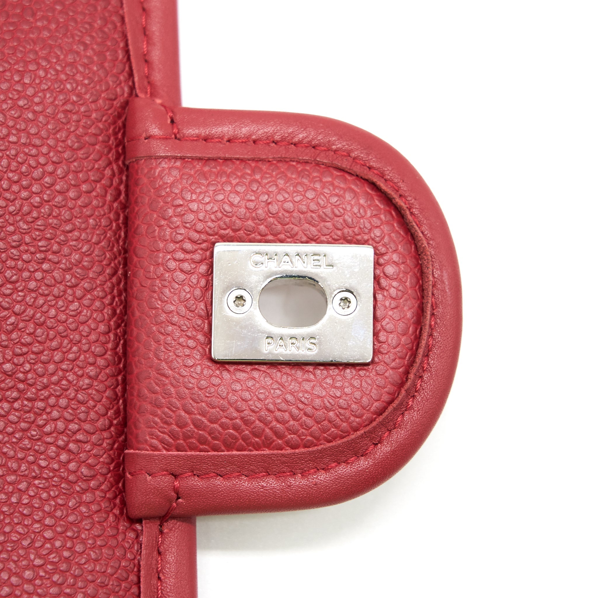 Chanel Cavier Flap Bag Red