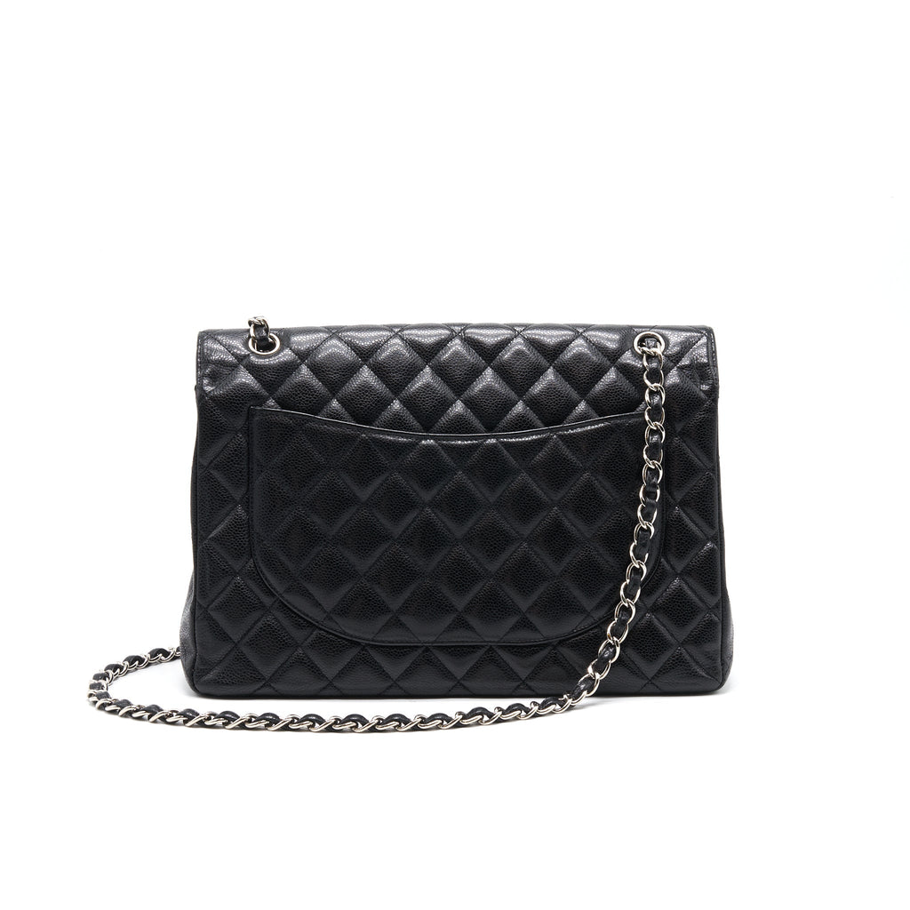 Chanel Cavier Classic Maxi Single Flap bag Black