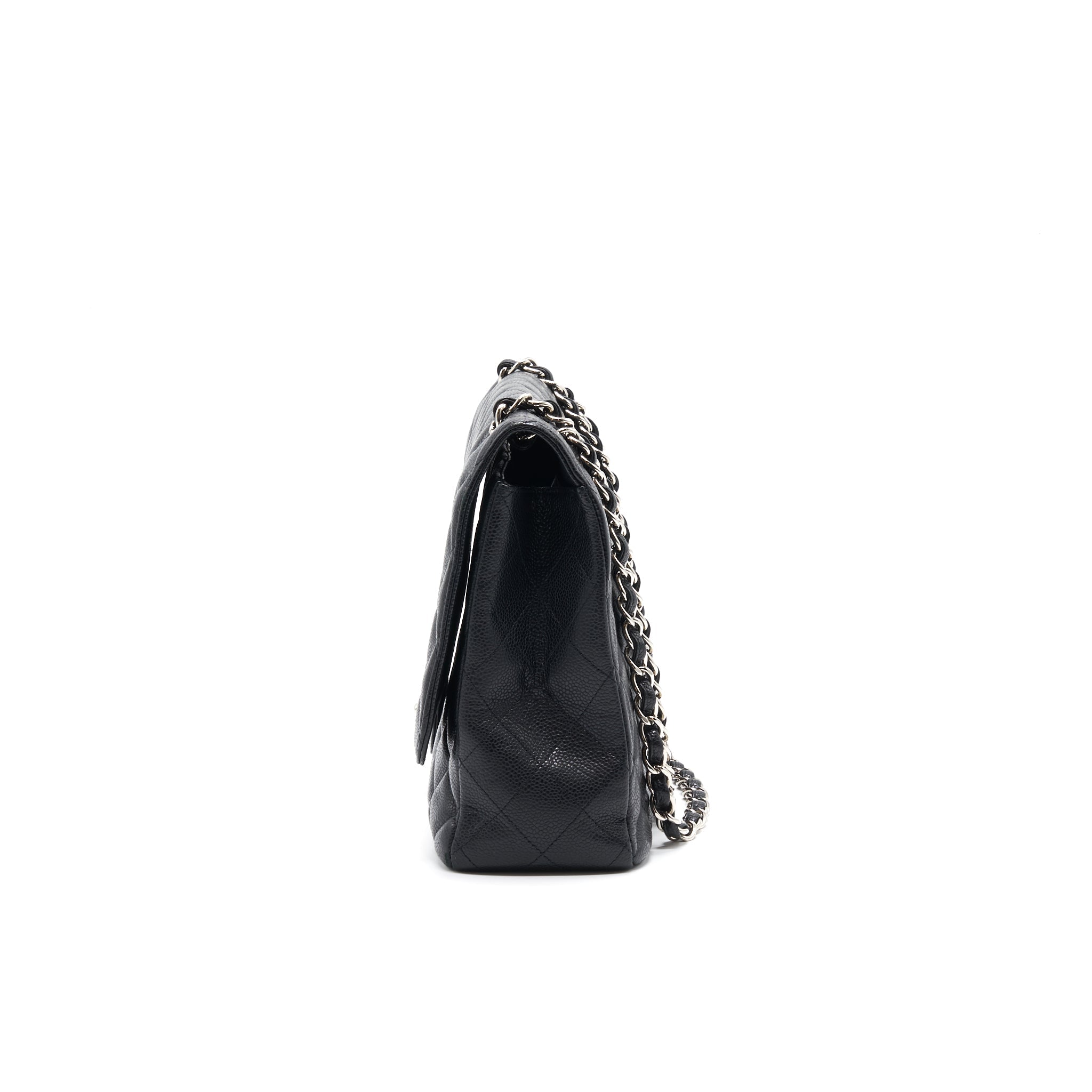 Chanel Cavier Classic Maxi Single Flap bag Black