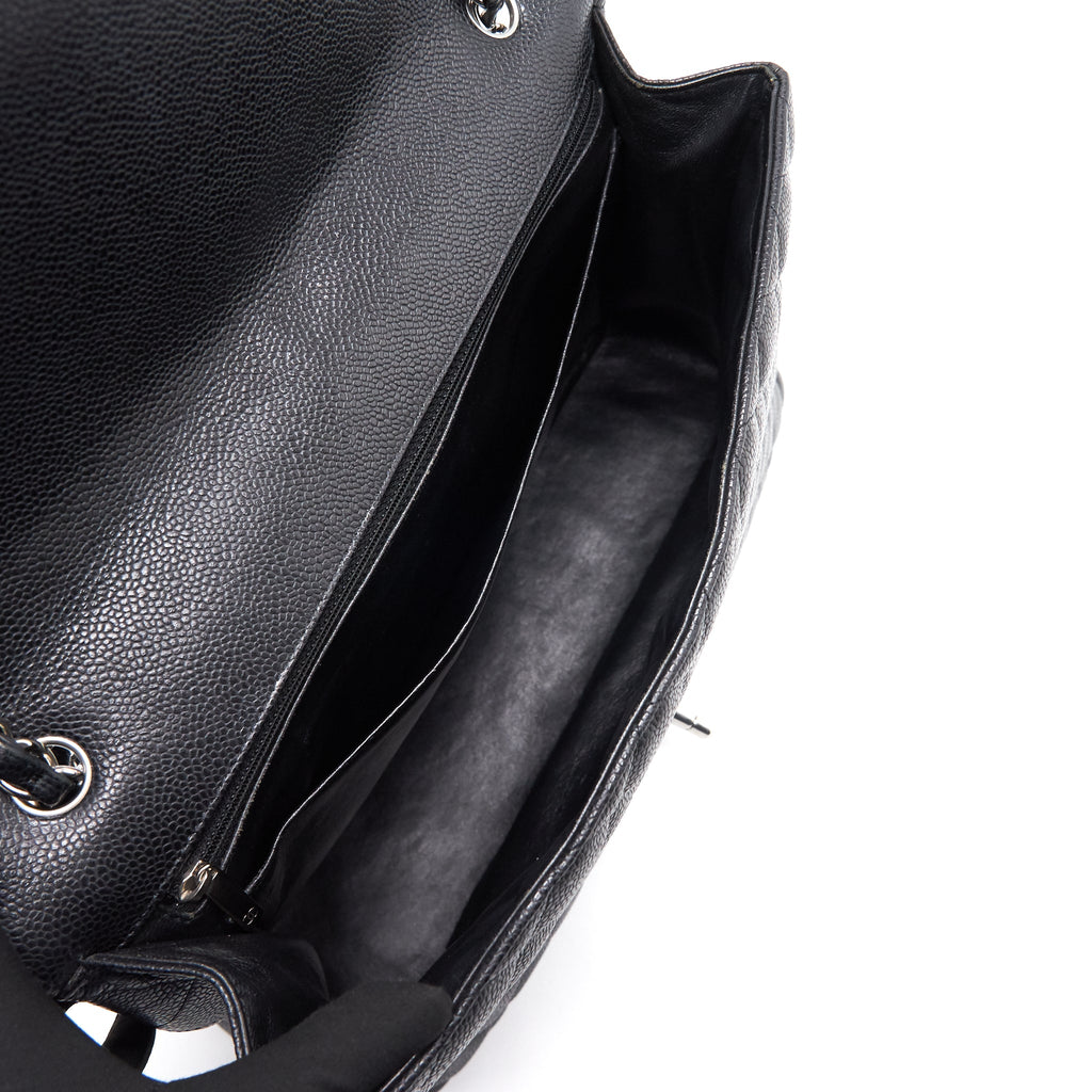 Chanel Cavier Classic Maxi Single Flap bag Black