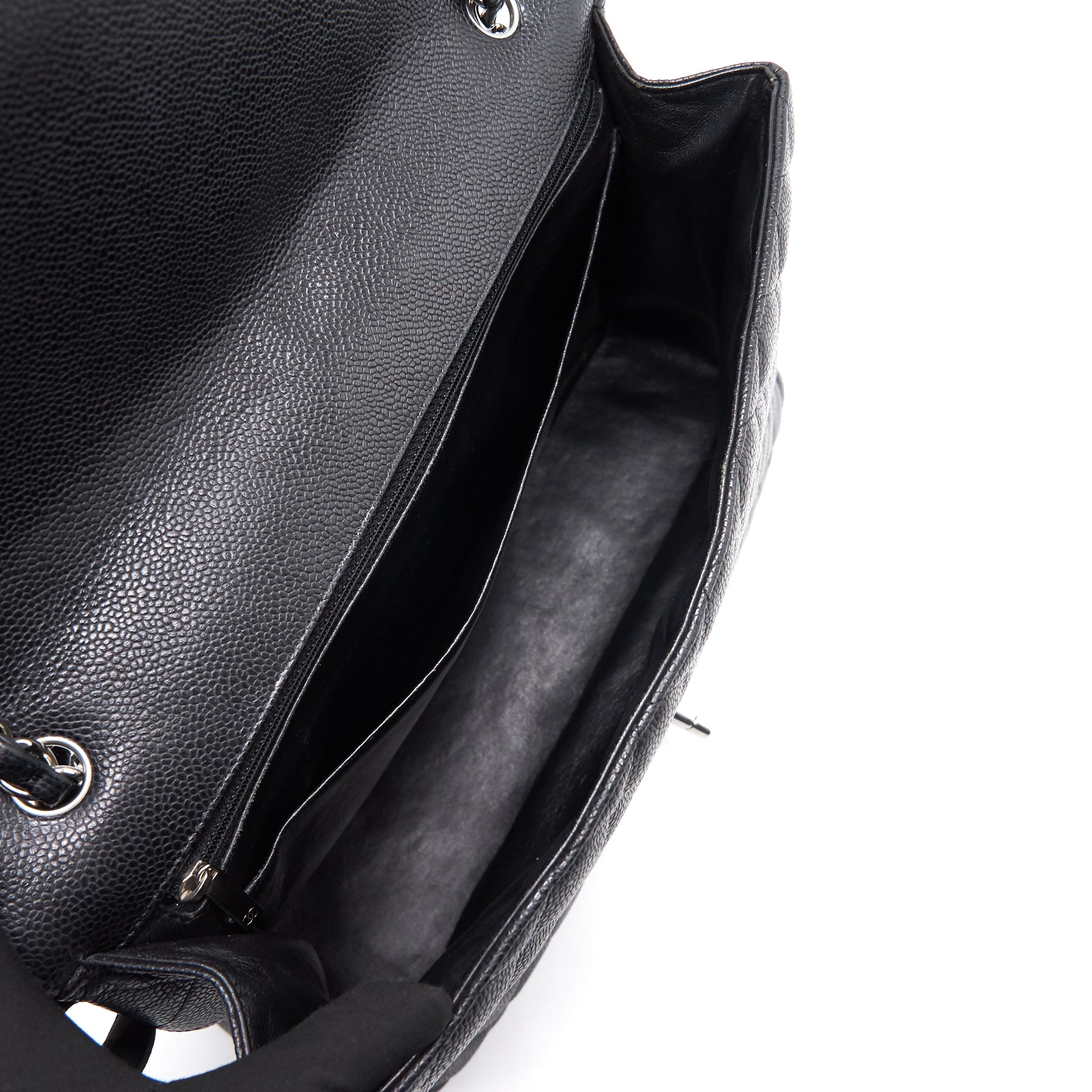 Chanel Cavier Classic Maxi Single Flap bag Black