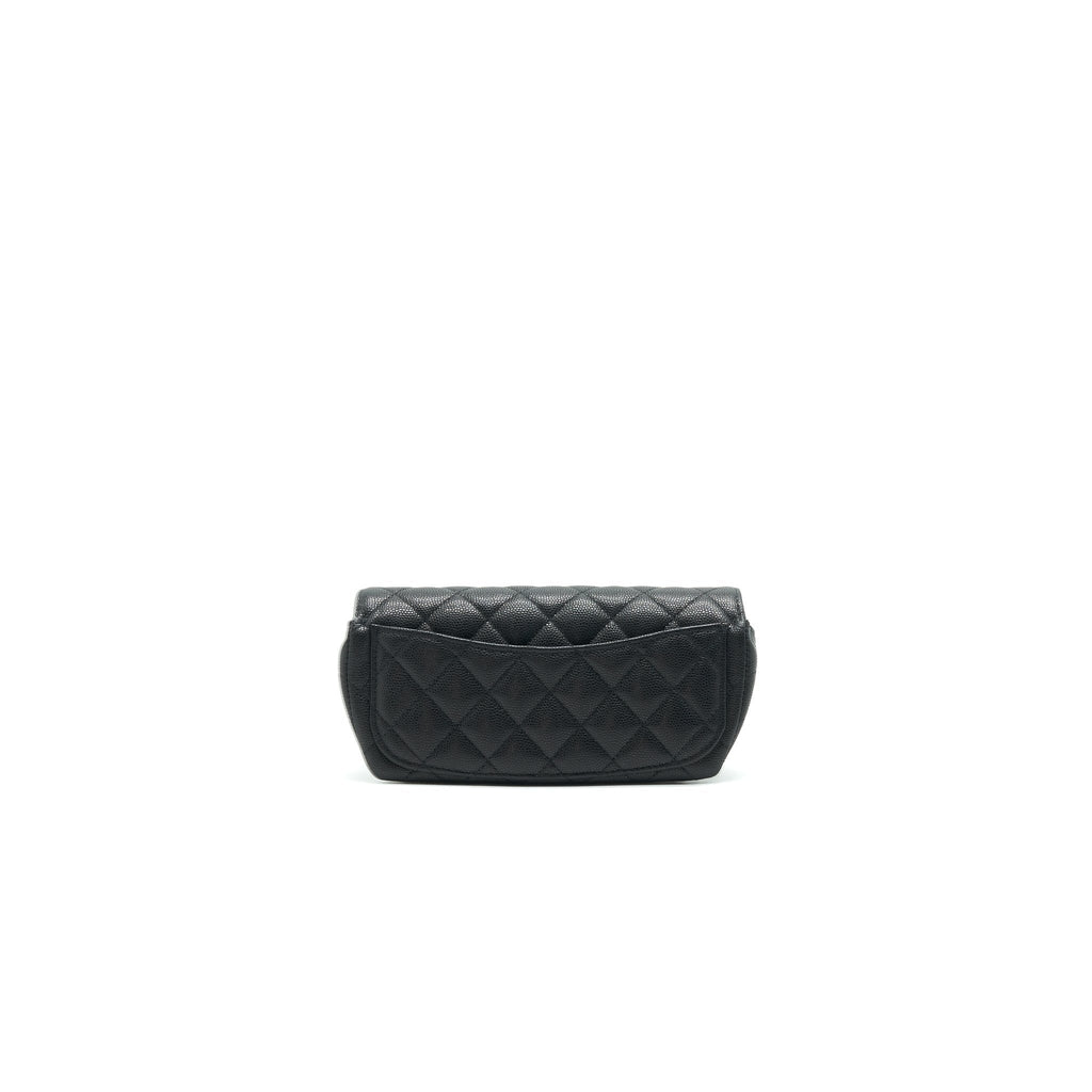 Chanel Glasses Case With Chain Caviar Black L