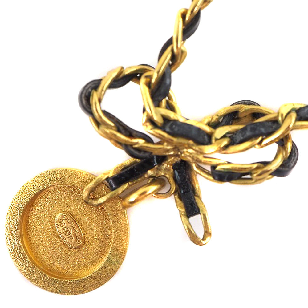 Chanel Coin Ribbon Necklace