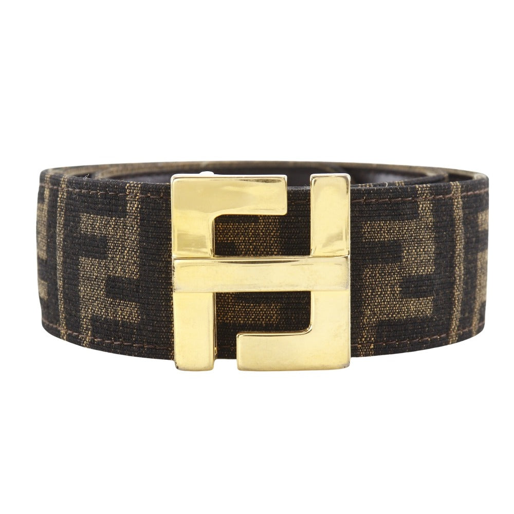 Fendi Zucca Nylon Canvas Belt