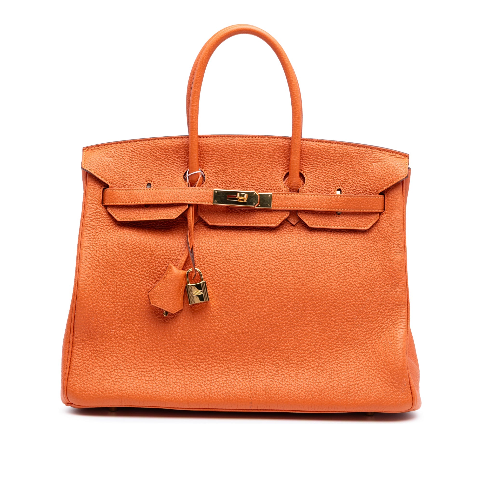 Birkin Handbag Orange Togo with Gold Hardware 35