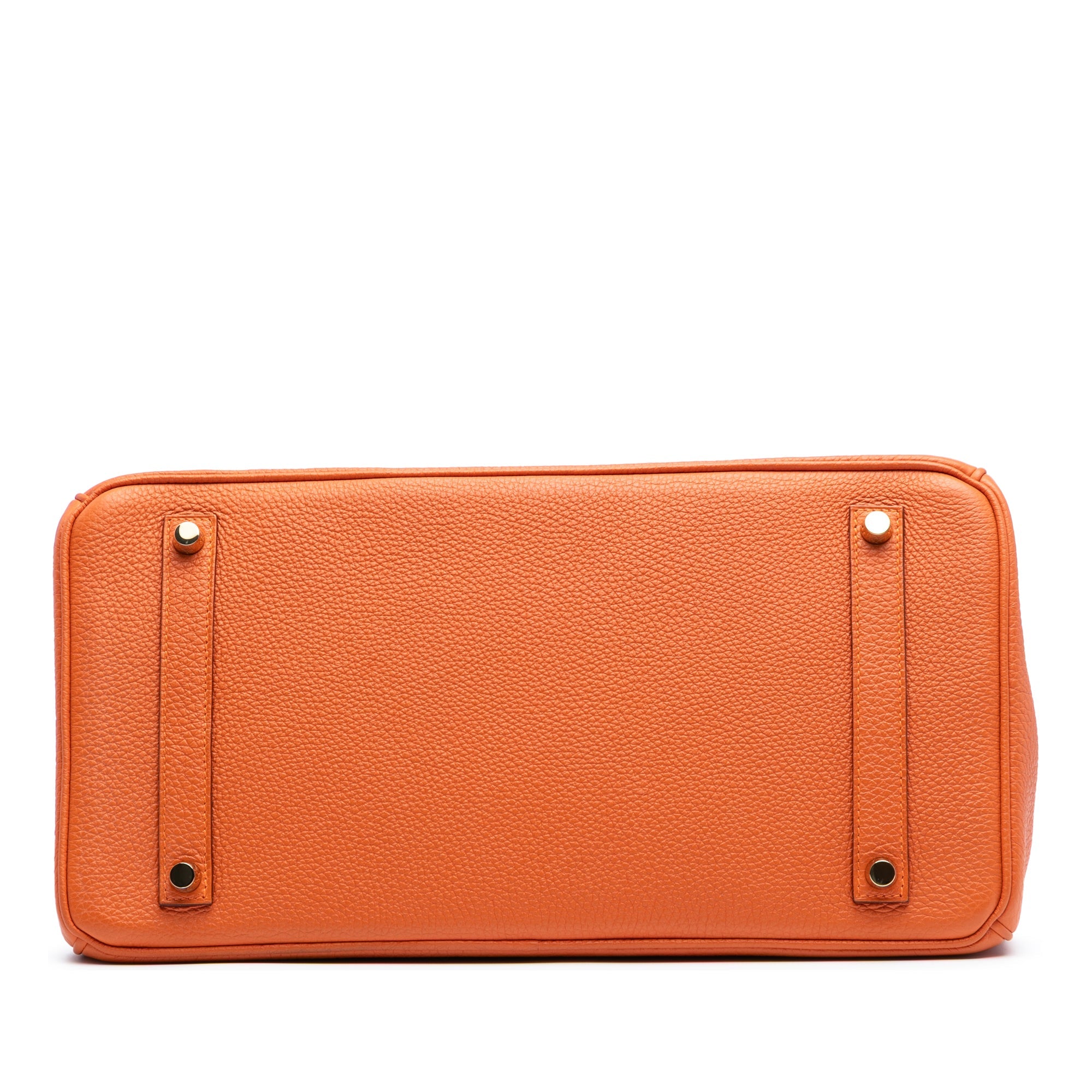 Birkin Handbag Orange Togo with Gold Hardware 35