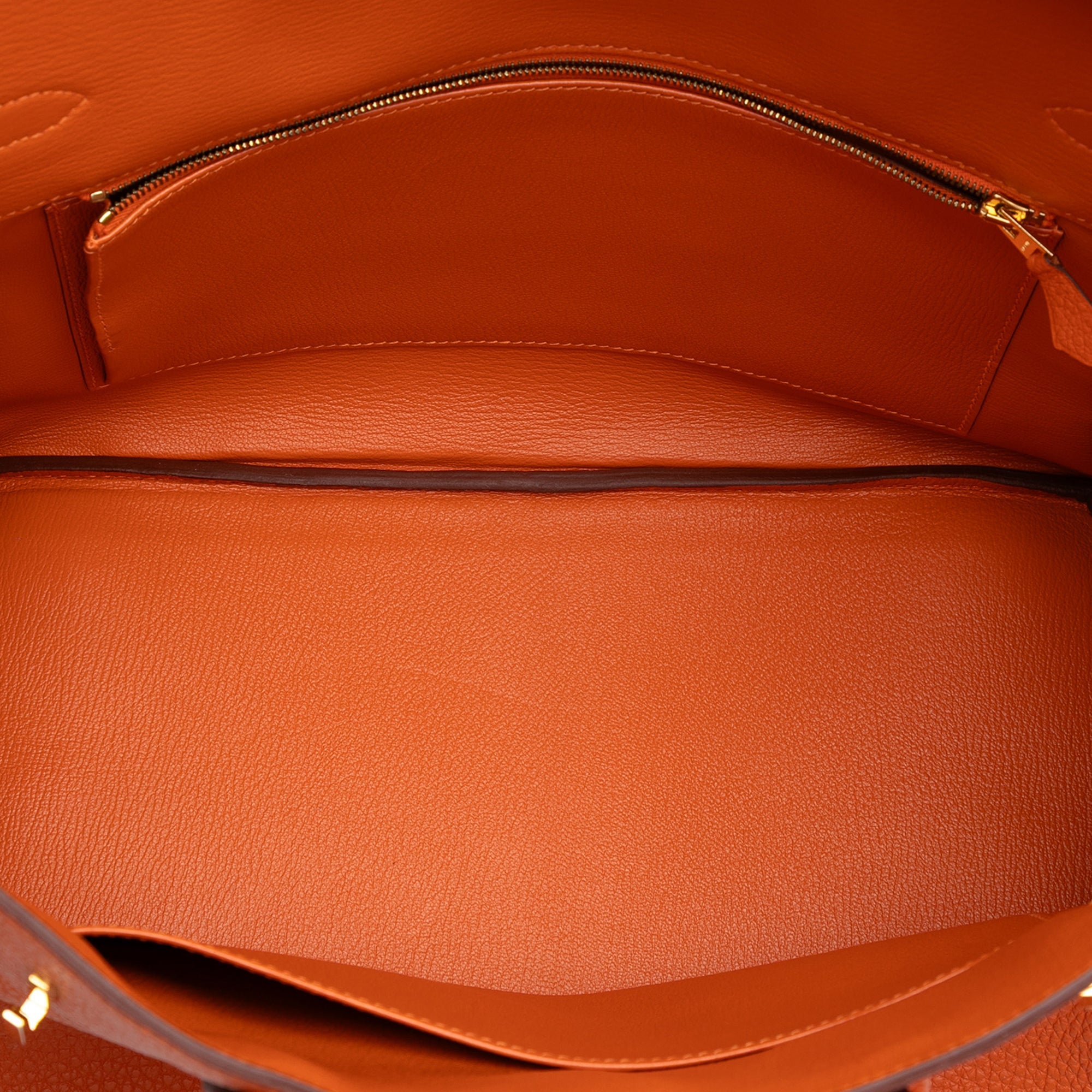 Birkin Handbag Orange Togo with Gold Hardware 35