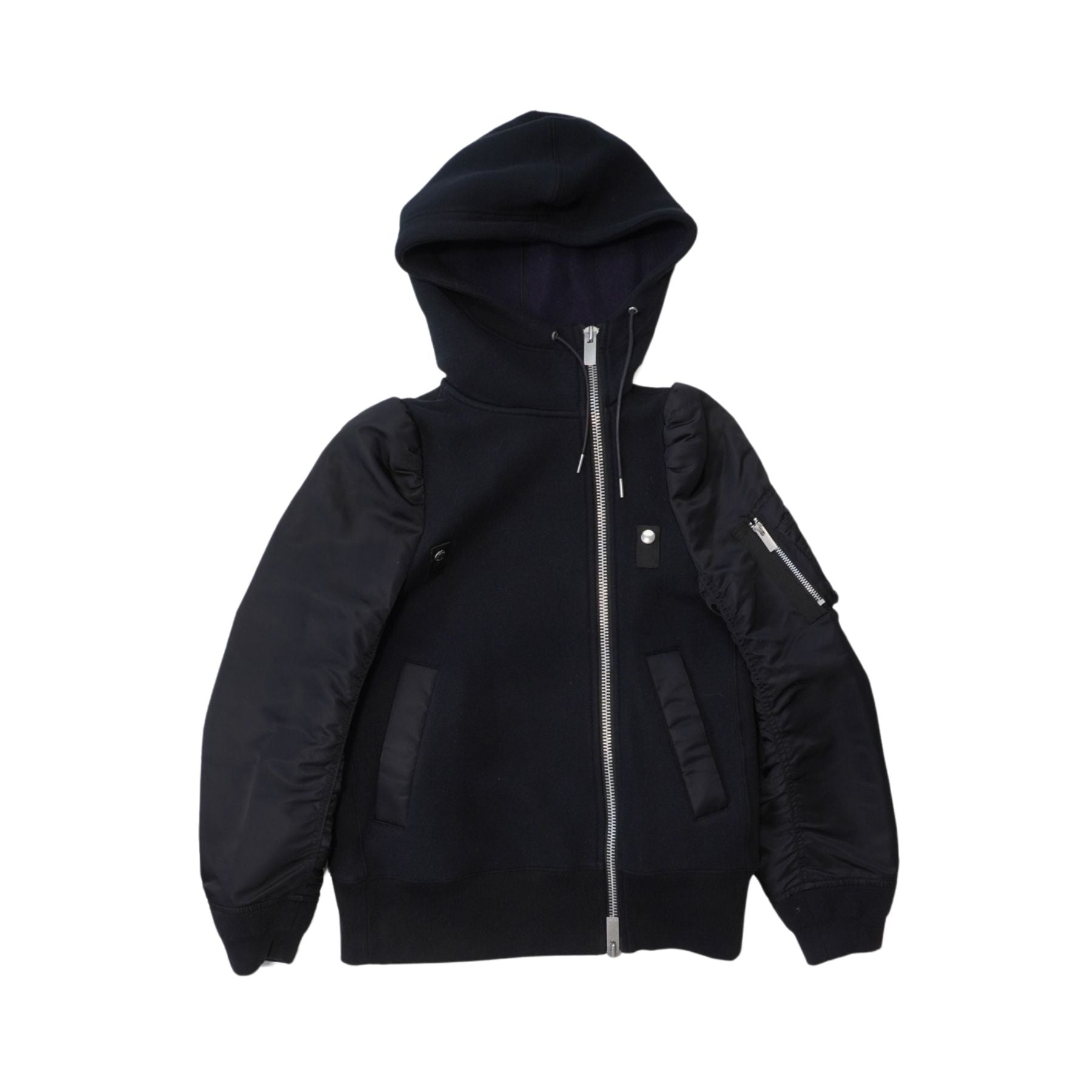 Sacai Sweater Zipup Hoodie - Women's 2