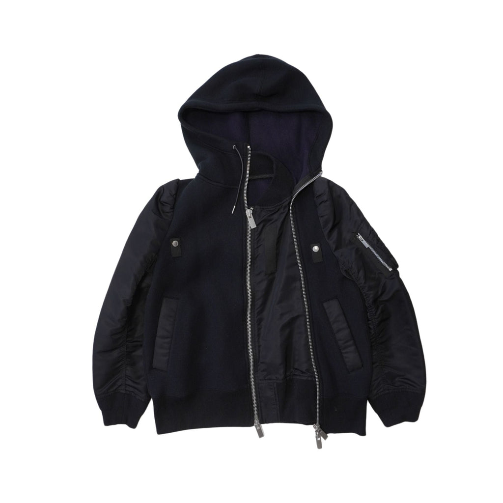 Sacai Sweater Zipup Hoodie - Women's 2