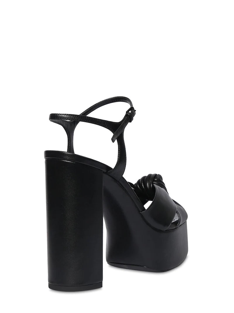 SAINT LAURENT BIANCA PLATFORM SANDALS
