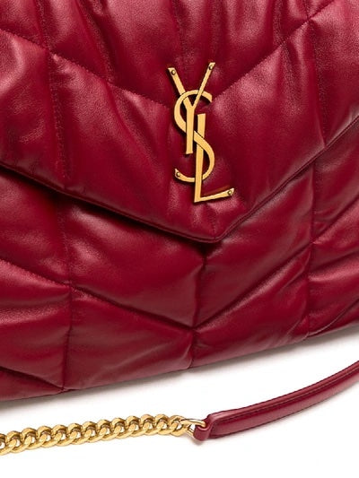 YSL LEATHER LOULOU MEDIUM CHAIN SHOULDER BAG