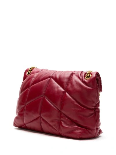 YSL LEATHER LOULOU MEDIUM CHAIN SHOULDER BAG
