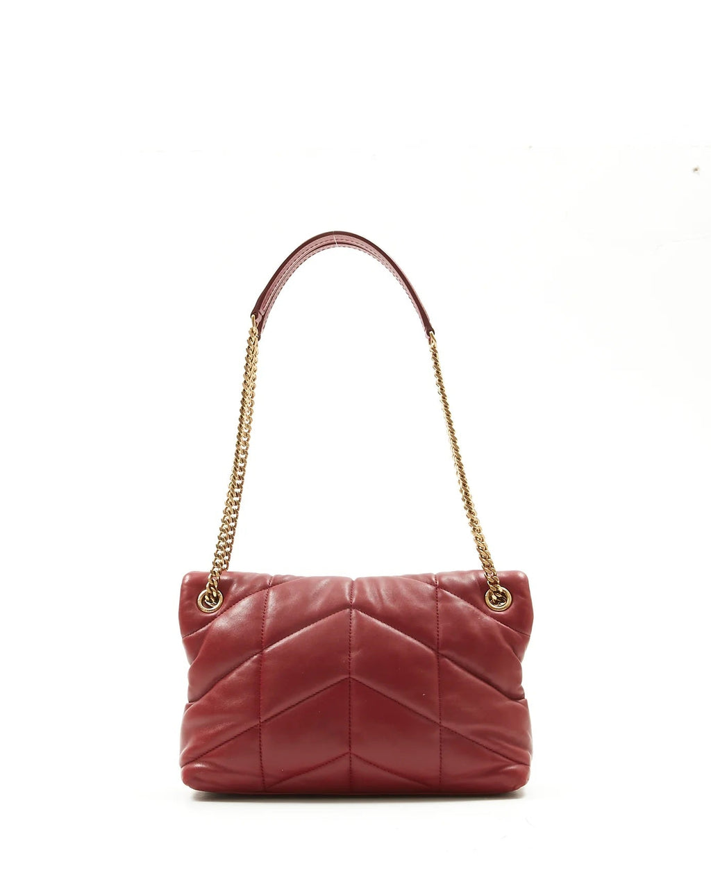 YSL LEATHER LOULOU MEDIUM CHAIN SHOULDER BAG