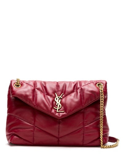 YSL LEATHER LOULOU MEDIUM CHAIN SHOULDER BAG