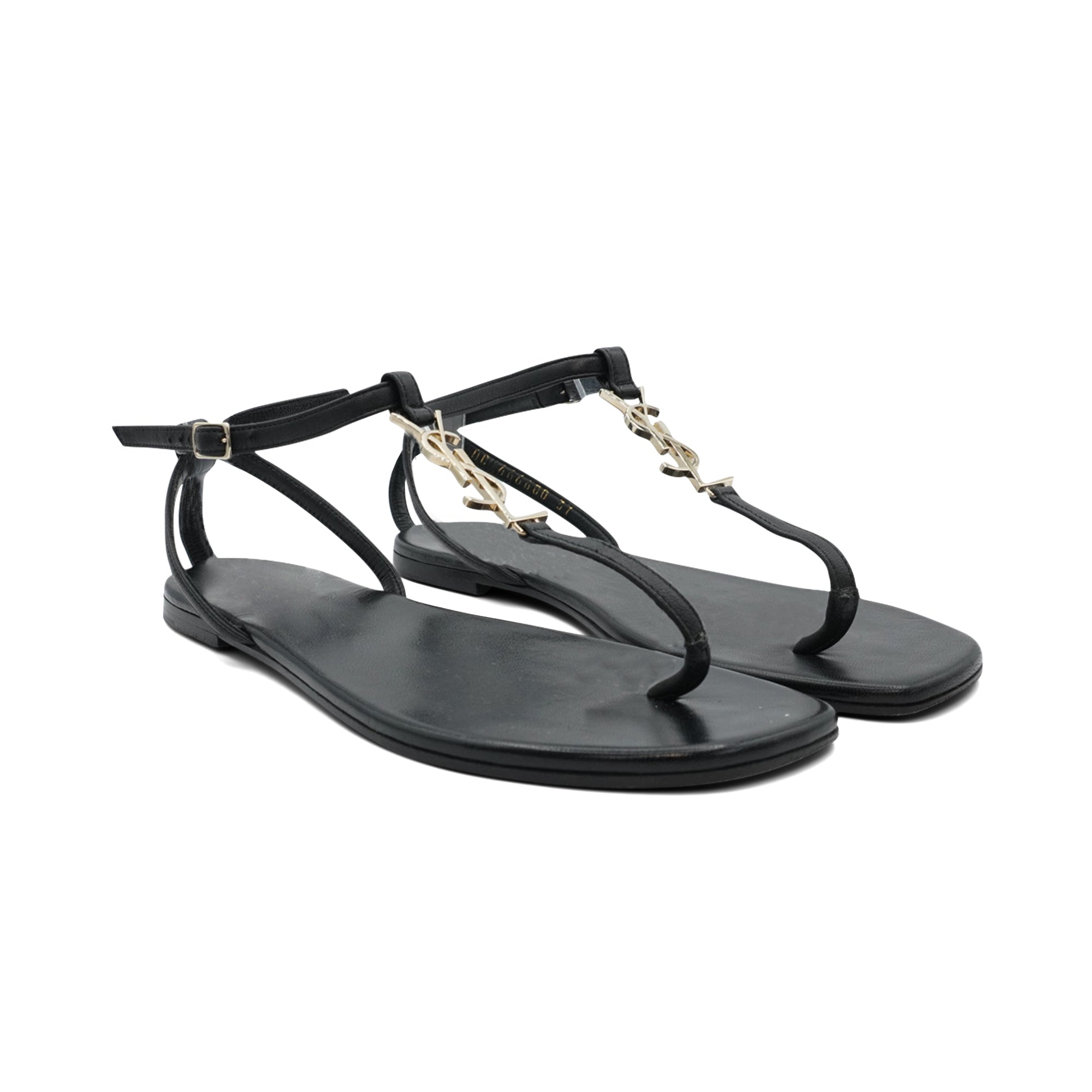 Saint Laurent Logo Sandals - Womens' 37